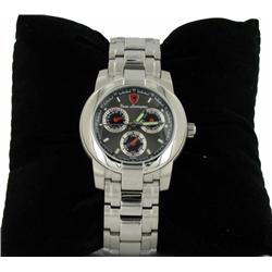New Lamborghini Swiss Movement Chrono Style SS Watch Retail $2295 (WAT-158)