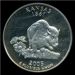 2005S Kansas Quarter Graded PR70 DCAM (COI-5470)
