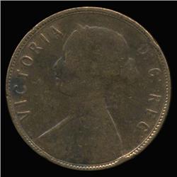 1873 Canada Newfoundland Large Cent RARE (COI-6770)
