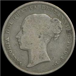 1839 Britain Victoria Shilling Better Grade (COI-7034)