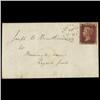 Image 1 : 1858 RARE British 1p Red on Cover PREMIUM (STM-0611)