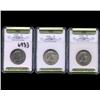 1979P D & S Anthony Dollar Coin Graded GEM Set of 3 (COI-6933)