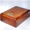 Inlaid Burl Box Handmade Rare Afzelia Wood (DEC-002)