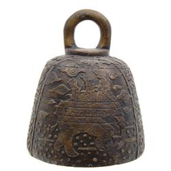 Bronze Thai Elephant Bell  (ANT-528)