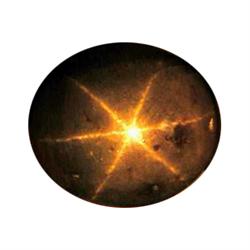 12.0ct Gray Patterned Star Sapphire Oval Cabochon (GEM-24302)