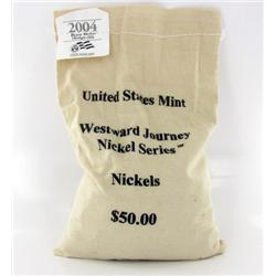 2004D Jefferson Nickel Peace Medal Mint $50 Unopened Bag 1000 Pieces Brilliant Uncirculated (COI-649