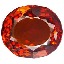 50.64ct Scintillating Orange Oval Cut Citrine (GEM-23125)