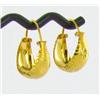 22k Gold Vermeil Earrings 3/4" (JEW-1596)