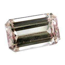 10.52ct Flawless Octagon Natural Pink Kunzite Appraisal Estimate $5260 (GEM-17847B)