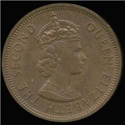 1968 Seychelles 2 Cent Elizabeth AU/UNC (COI-6960)