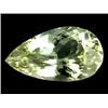 13.5ct 100% Natural Pear Cut Yellow Afghani Kunzite Appraisal Estimate $6750 (GEM-23308)