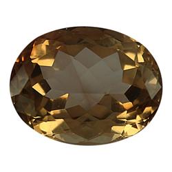 24.60ct Jumbo Rare Unheated Champagne Imperial Topaz Appraisal Estimate $61500 (GEM-24608)