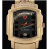 Image 2 : New Lamborghini Swiss Movement Art Deco Tank Style18k/SS Watch Retail $2795 (WAT-145)