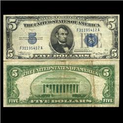 1934A $5 Silver Certificate Crisp Circulated (CUR-06042)
