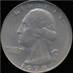 1978 Washington 25c Quarter Coin Graded GEM (COI-6884)