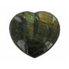 540ct Gem Grade Labradorite Polished Heart Neon Peacock Colors (GEM-21165)