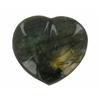 Image 2 : 540ct Gem Grade Labradorite Polished Heart Neon Peacock Colors (GEM-21165)