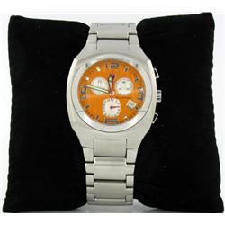 New Lamborghini Swiss Movement Chrono Style SS Watch Retail $2295 (WAT-160)