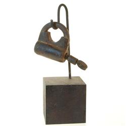 Antique Lock on Base (ANT-132)