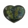 Image 1 : 645ct Gem Grade Labradorite Polished Heart Neon Peacock Colors (GEM-21166)