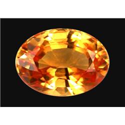 1.85ct Flawless Orange Oval Sapphire Songea (GEM-19830)
