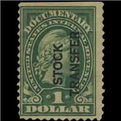 1917 US $1 Stock Transfer Revenue Stamp NICE (STM-0557)