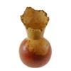 Hand Carved Afzelia Burl Wood Vase  (DEC-163)
