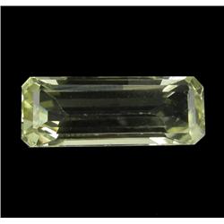 9.62ct Lemon Green Kunzite Afghanistan Emerald Cut Appraisal Estimate $2405 (GEM-26163)