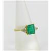 Image 3 : 3.2ct Ladies Top Colombian Emerald Diamond 14k Ring (JEW-1137)