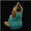 Image 2 : Brass Yoga Woman Statue Seated (CLB-542)