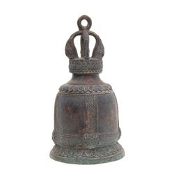 Vintage Bronze Thai Buddhist Temple Bell 8" (ANT-570)