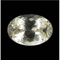 5.68ct Lemon Green Kunzite Afghanistan Oval Cut Appraisal Estimate $1420 (GEM-26159)