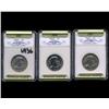 1980P D & S Anthony Dollar Coin Graded GEM Set of 3 (COI-6936)