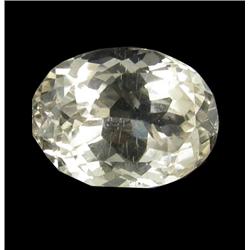 6.35ct Lemon Green Kunzite Afghanistan Oval Cut Appraisal Estimate $1587 (GEM-26167)