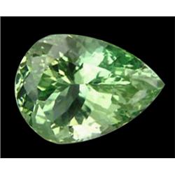 31ct FlawlessPear Natural Green Afghan Kunzite Appraisal Estimate $7750 (GEM-24578)