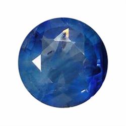 1.38ct Natural Royal Blue Ceylon Sapphire Round (GEM-19545)