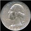 1964D Washington 25c Silver Quarter Coin Graded GEM (COI-6850)