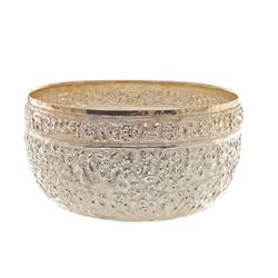 Beautiful Hand Chased 100% Thai Silver Bowl  (CLB-392)