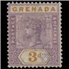 Image 1 : 1895 Grenada 3p Postage Stamp RARE Variety Scarce Cancel (STM-0571)