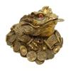 Large Brass Gilded Money Frog  (ANT-593)