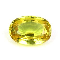 1.01ct Fabulous Yellow Oval Sapphire Ceylon (GEM-19890)