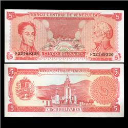 1981 Venezuela 5 Bolivares Hi Grade Note (CUR-05812)