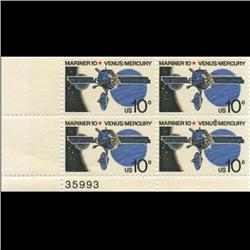 1975 US Mariner Venus 10c Plate Block MINT (STM-0645)