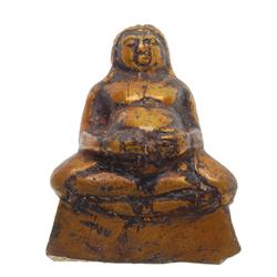 Vintage Big Belly Buddha Brass Statue (ANT-556)