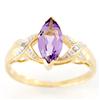 1.46Ct Natural Pink Amethyst & Diamond 9K Gold Ring (JEW-9097X)
