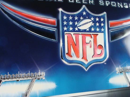 Coors Light Nfl Logo Metal Tin Football Beer Bar Sign