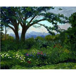 Anne Boysen, View From the Porch, Signed Oil  