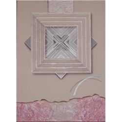 Luis Mazorra, Around the Sunlight, Signed Etching Collage 