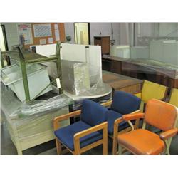 Desks, Chairs, Sink, Misc.