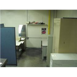 Desks, Filing Cabinets, and Cabinet